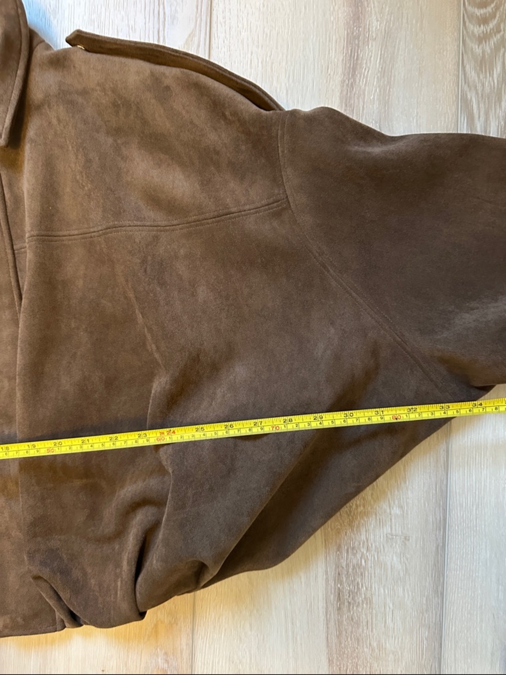 Zara Suede Effect Bomber jacket - Picture 7 of 8